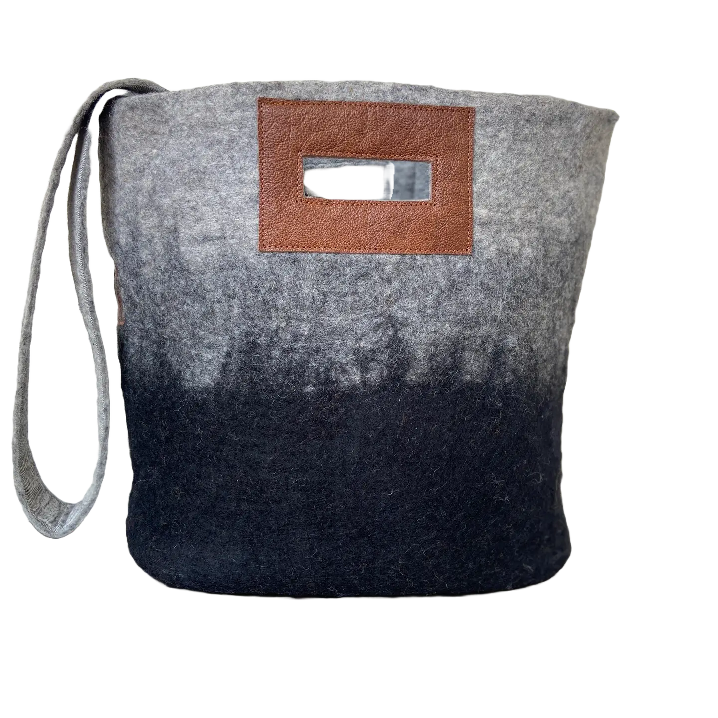 Ombre Felted Wool Tote