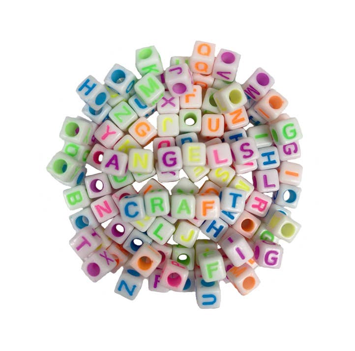 Alphabet Beads - Cube Shape (4 colors available)