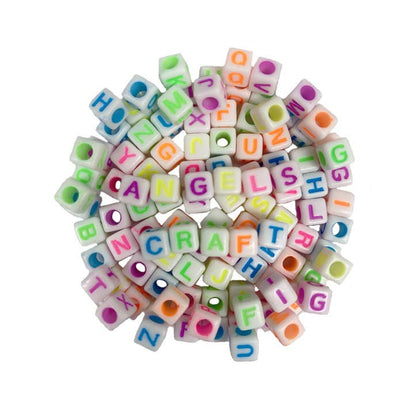 Alphabet Beads - Cube Shape (4 colors available)