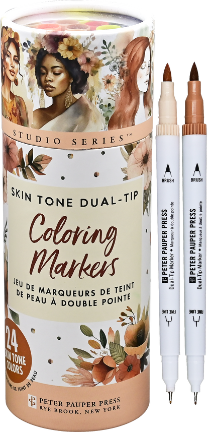 Studio Series Dual-Tip Skin Tone Markers (Set of 24)