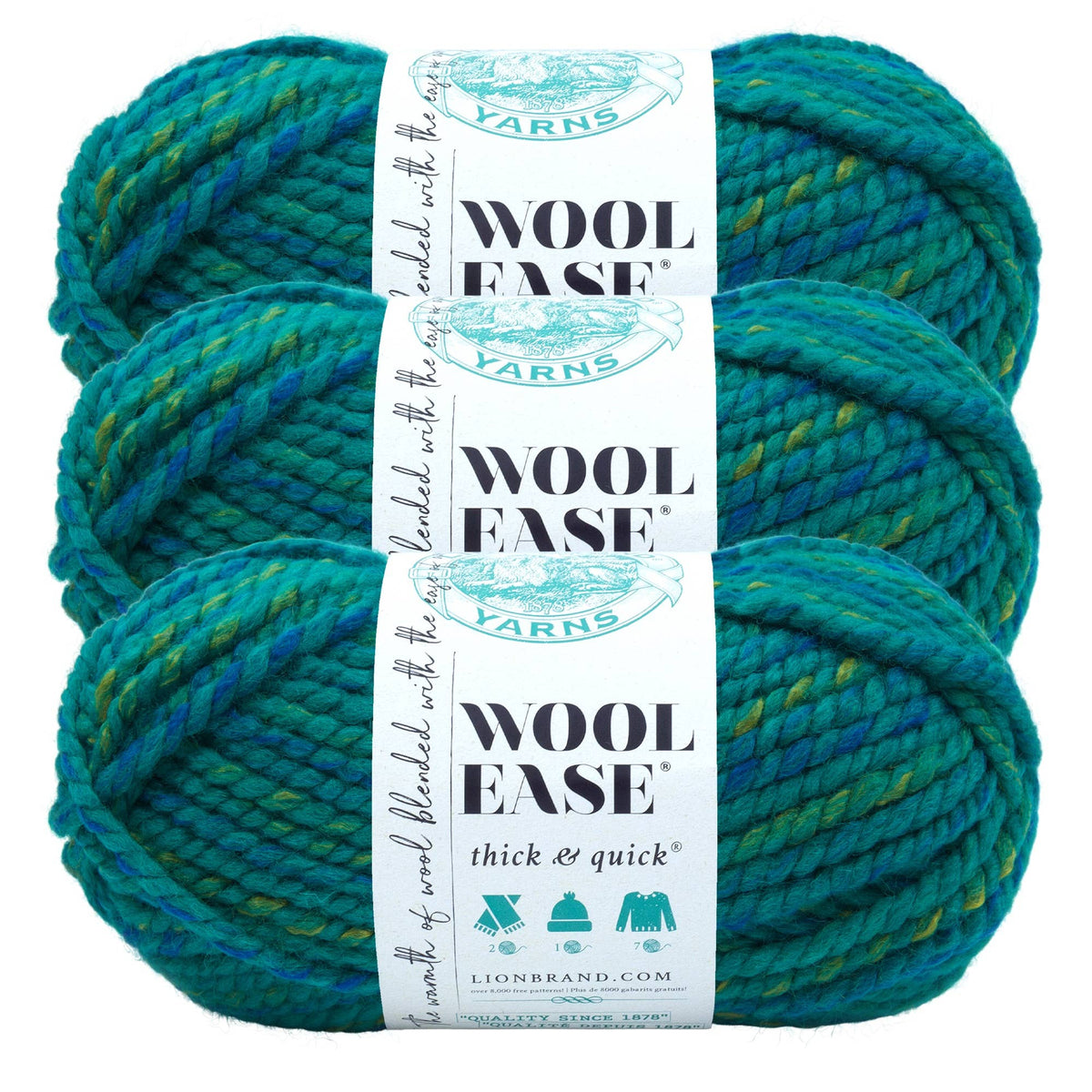 Lion Brand Yarn Wool-Ease Thick & Quick Blend