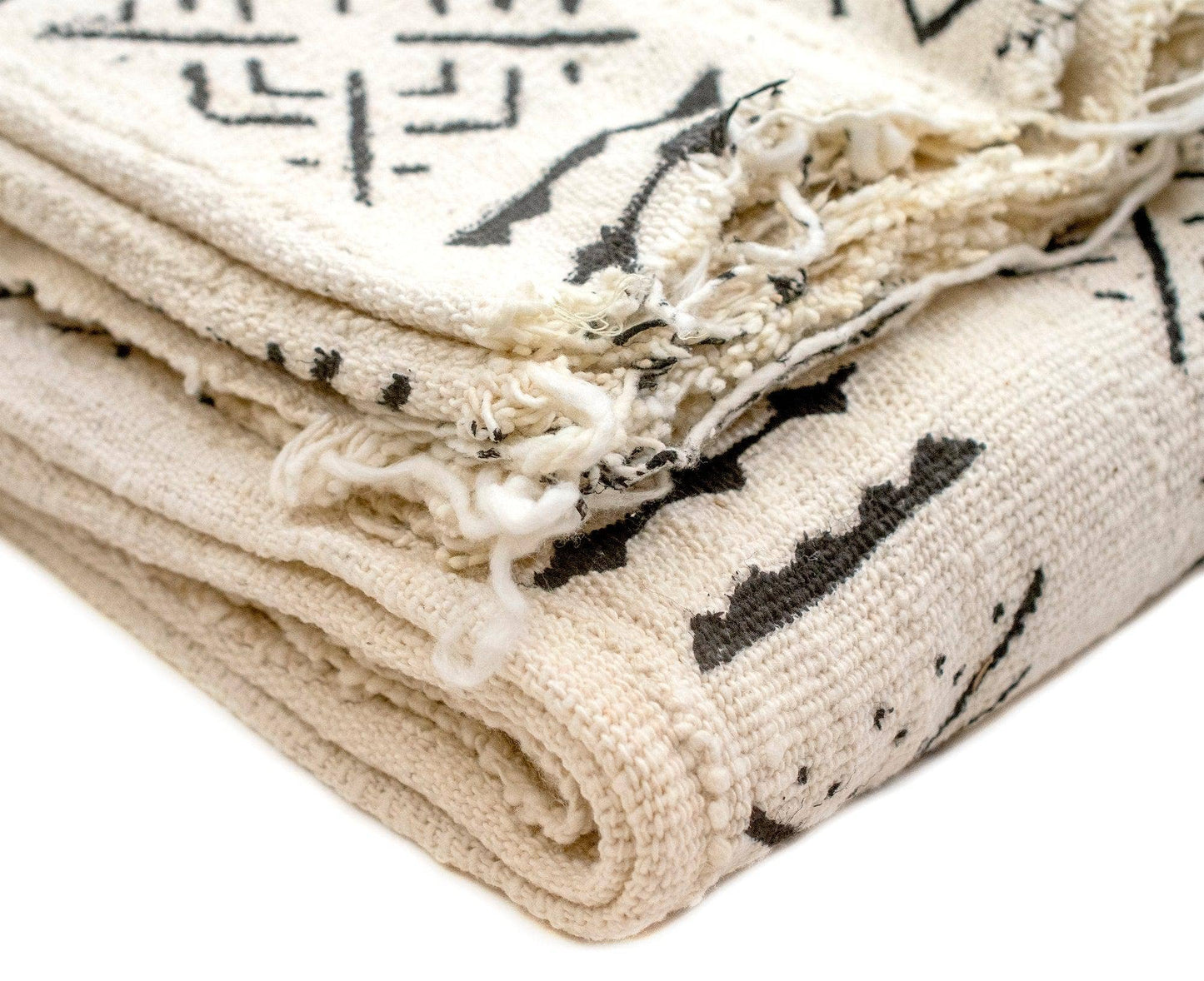 White Bogolan Mali Mud Cloth (Target Design)