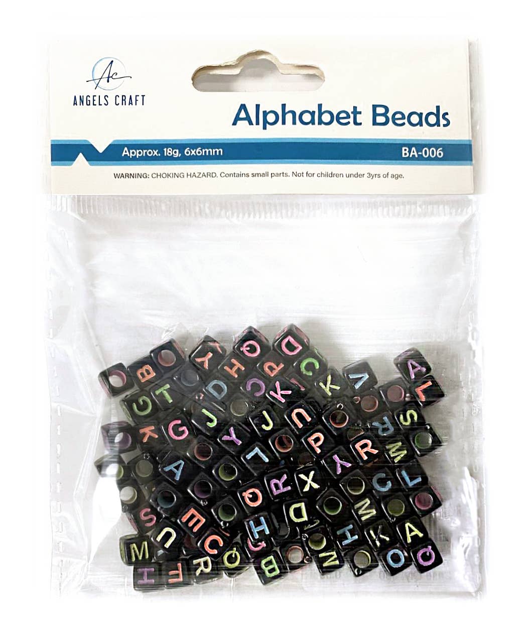 Alphabet Beads - Cube Shape (4 colors available)