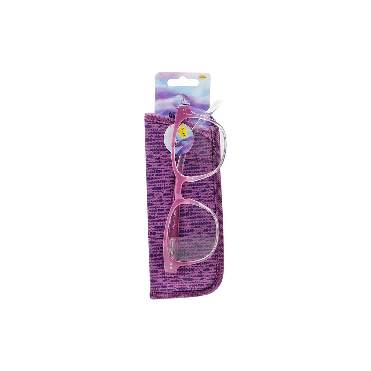 Good Vibes Artistic Readers Glasses with Pouch