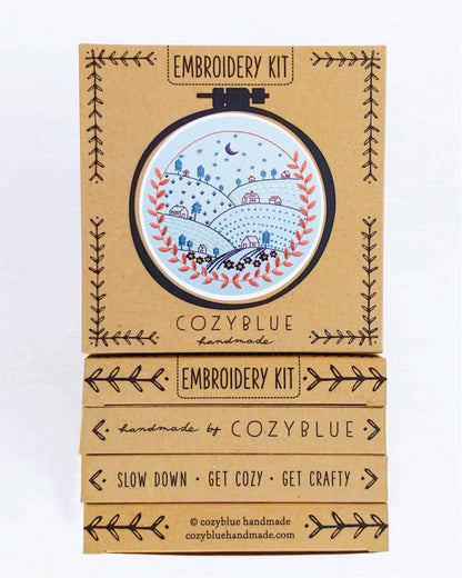 Rolling hills embroidery kit