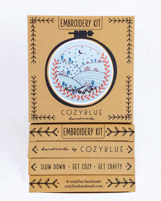 Rolling hills embroidery kit