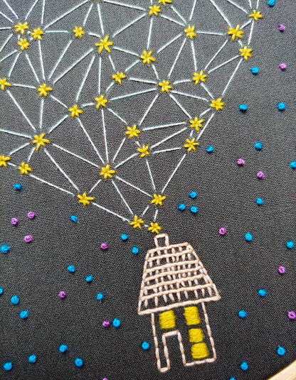 Stargazing embroidery kit