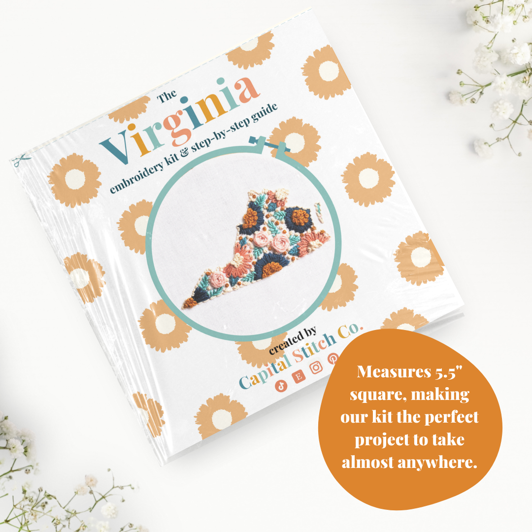 The Virginia DIY Step by Step Embroidery Kit