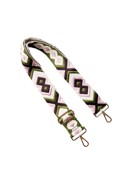 Boho Western Luxury Guitar Purse Strap - 7 Colors