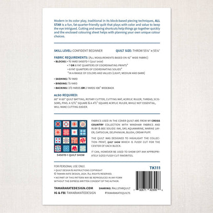 All Star Quilt Pattern