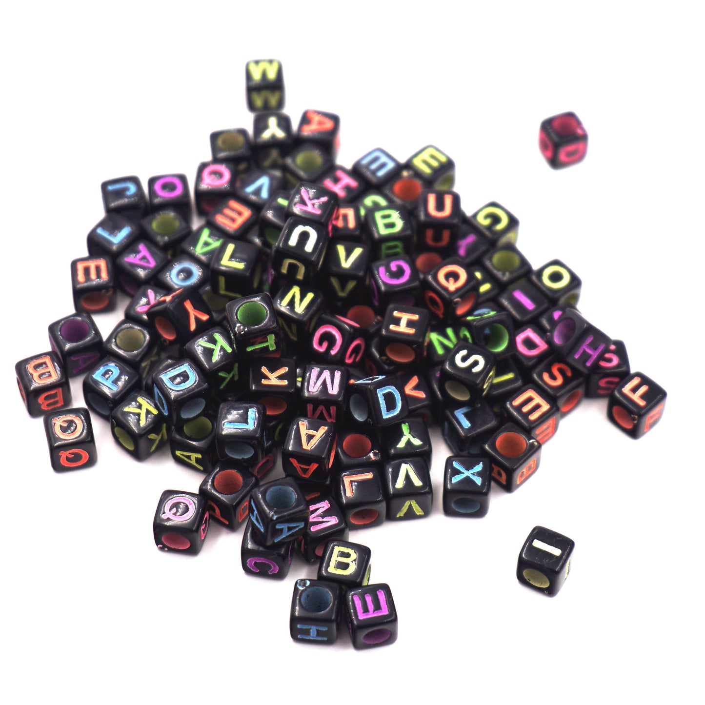 Alphabet Beads - Cube Shape (4 colors available)