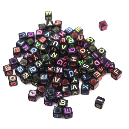 Alphabet Beads - Cube Shape (4 colors available)
