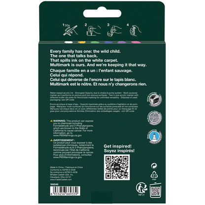 Multimark Acrylic Paint Markers - 6Ct Vibrant Colors
