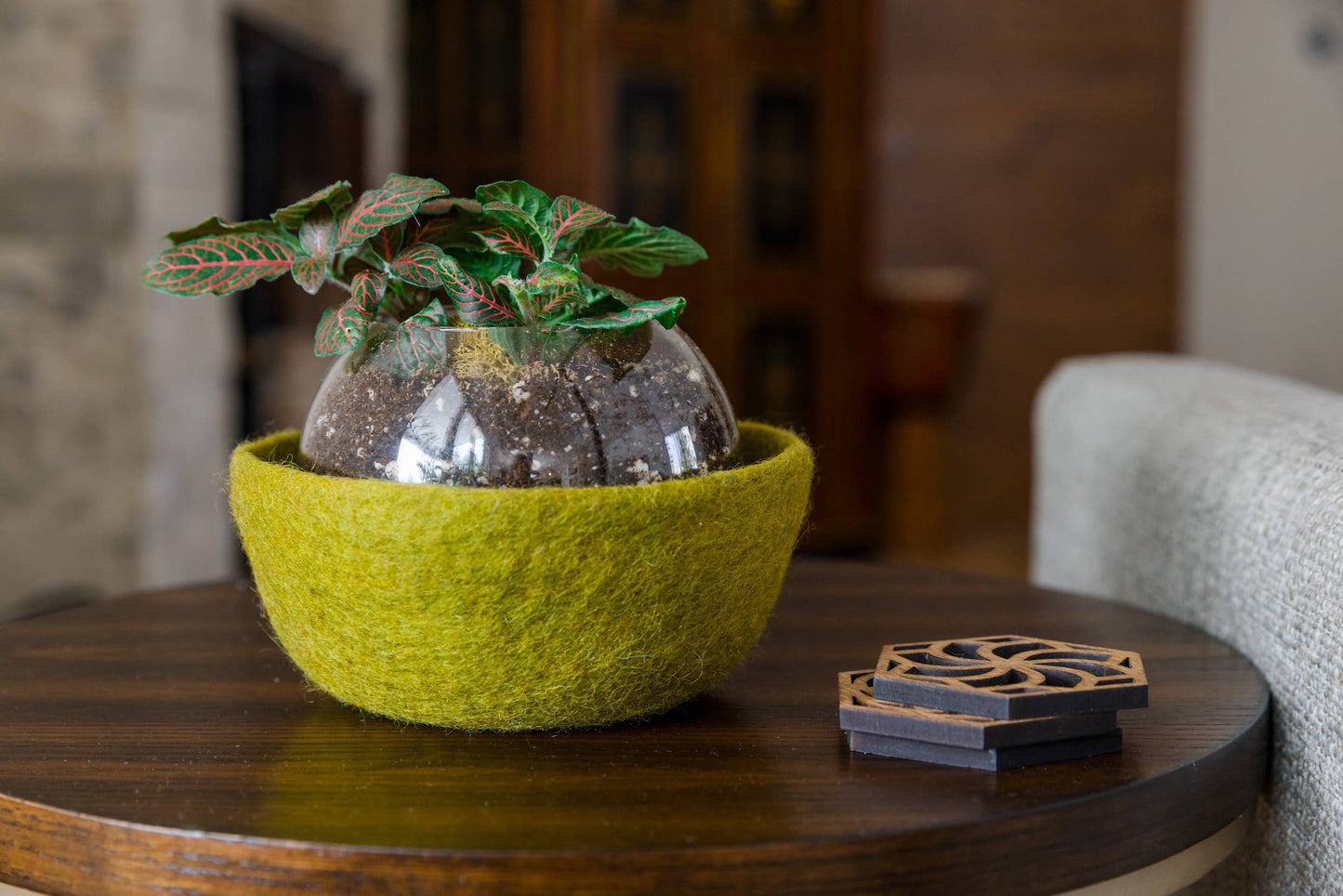 Felt Bowl - Small | Wool Felt Yarn Bowl | Knitting Bowl