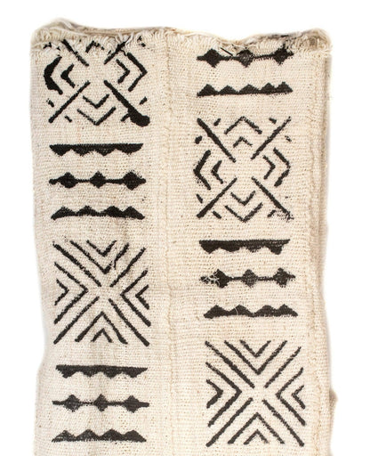 White Bogolan Mali Mud Cloth (Target Design)