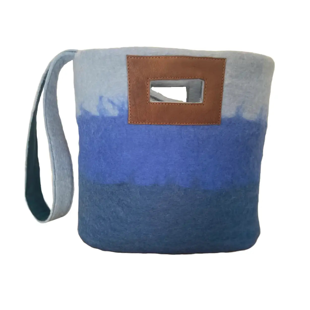 Ombre Felted Wool Tote