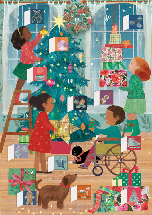 A Christmas Party Advent calendar card - ACC 099