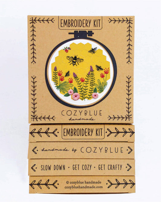 Bee lovely embroidery kit