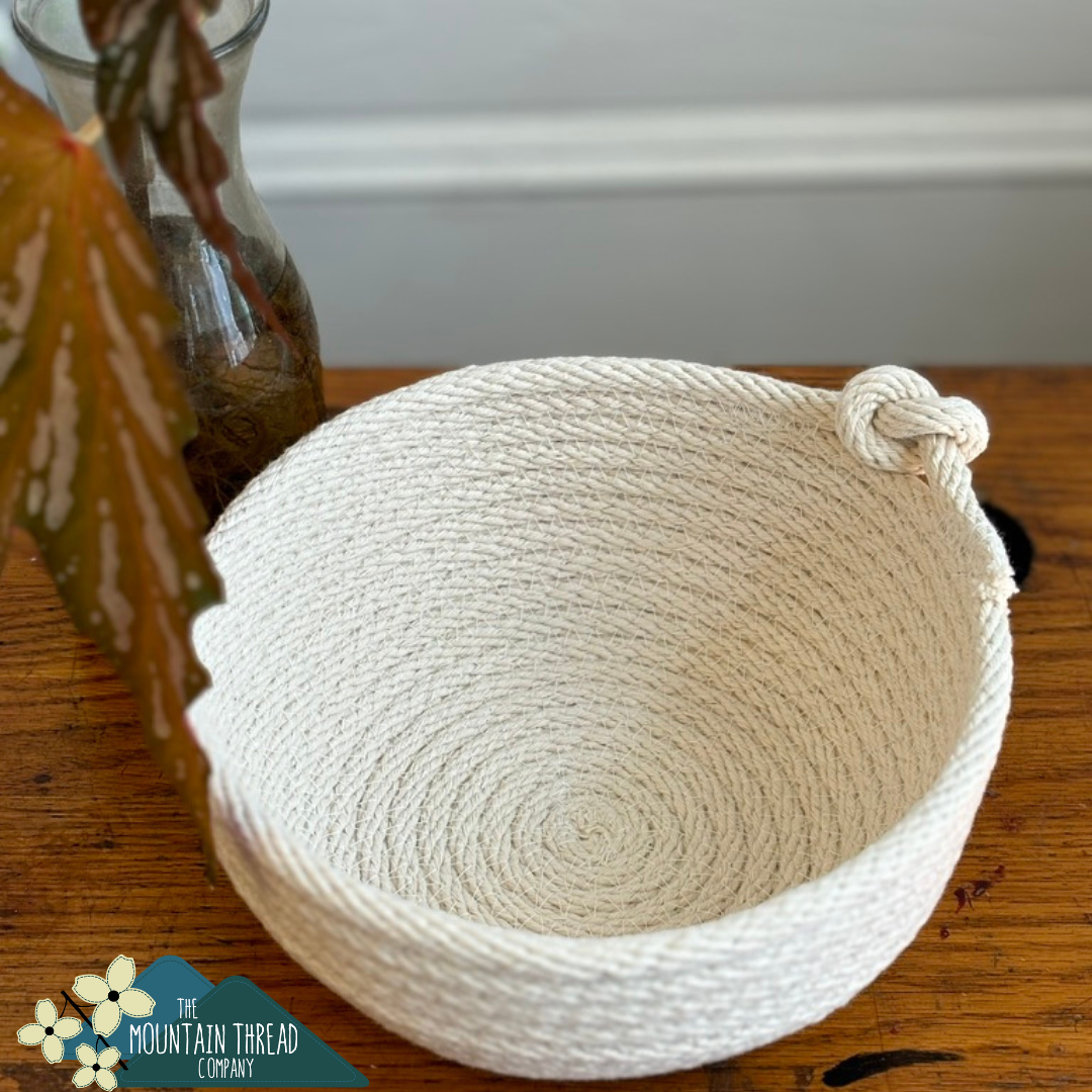 DIY 5/16" Kit - One Round Coiled Rope Bowl Kit