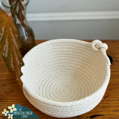 DIY 5/16" Kit - One Round Coiled Rope Bowl Kit