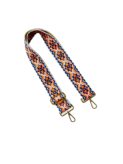 Premium Aztec Diamond Guitar Purse Strap - 9 Colors