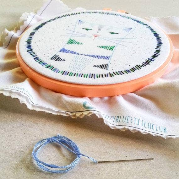 Nigel nine lives embroidery kit