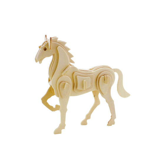 3D Wooden Puzzle: Horse