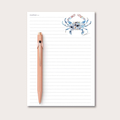 Blue Crab Desk Notepad