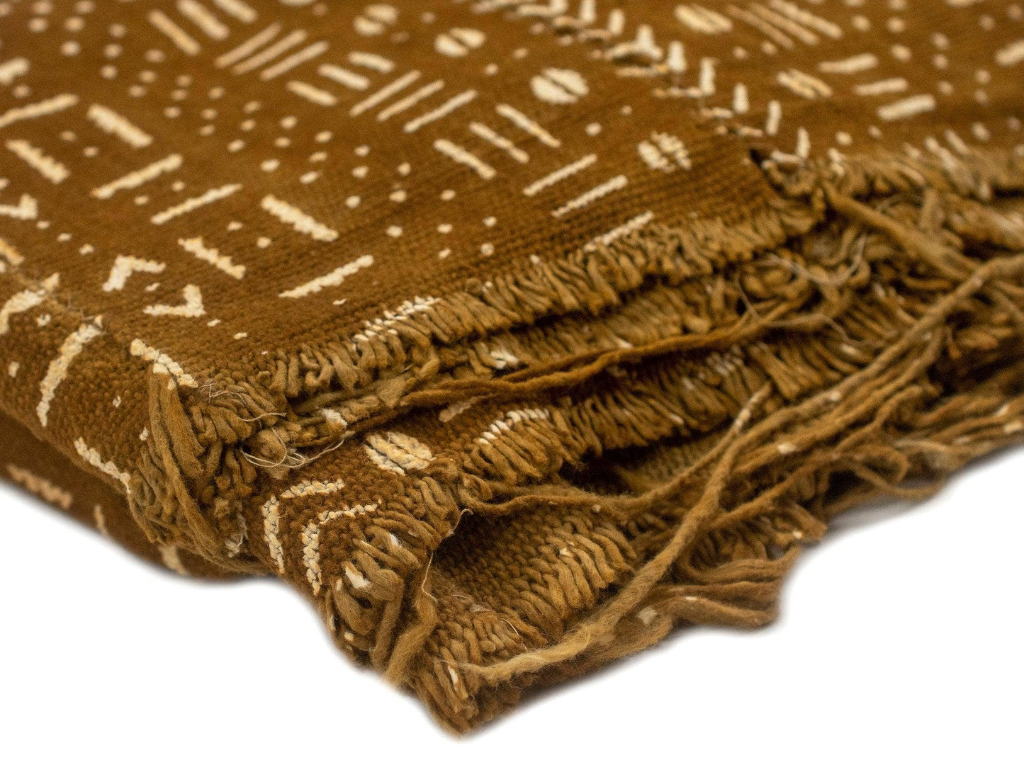 Caramel Brown Bogolan Mali Mud Cloth (Bamako Design)
