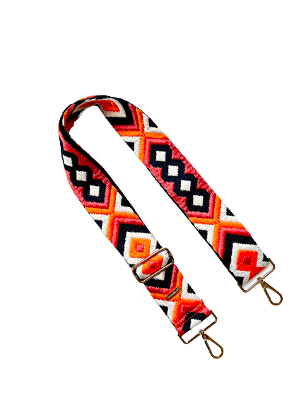 Boho Western Luxury Guitar Purse Strap - 7 Colors