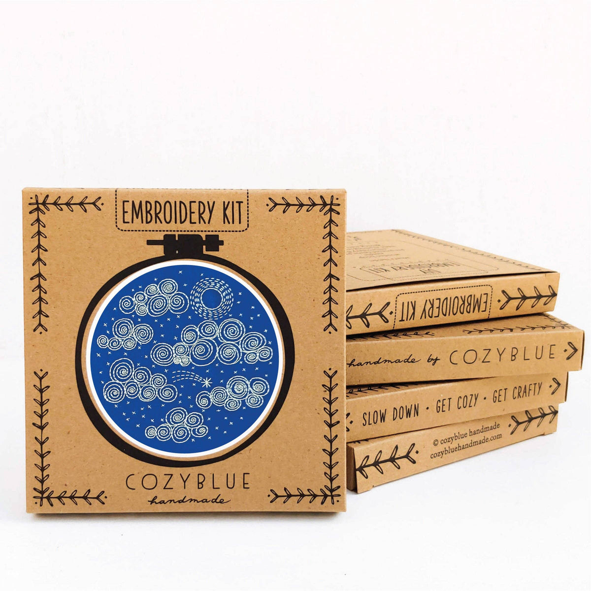 Night sky embroidery kit