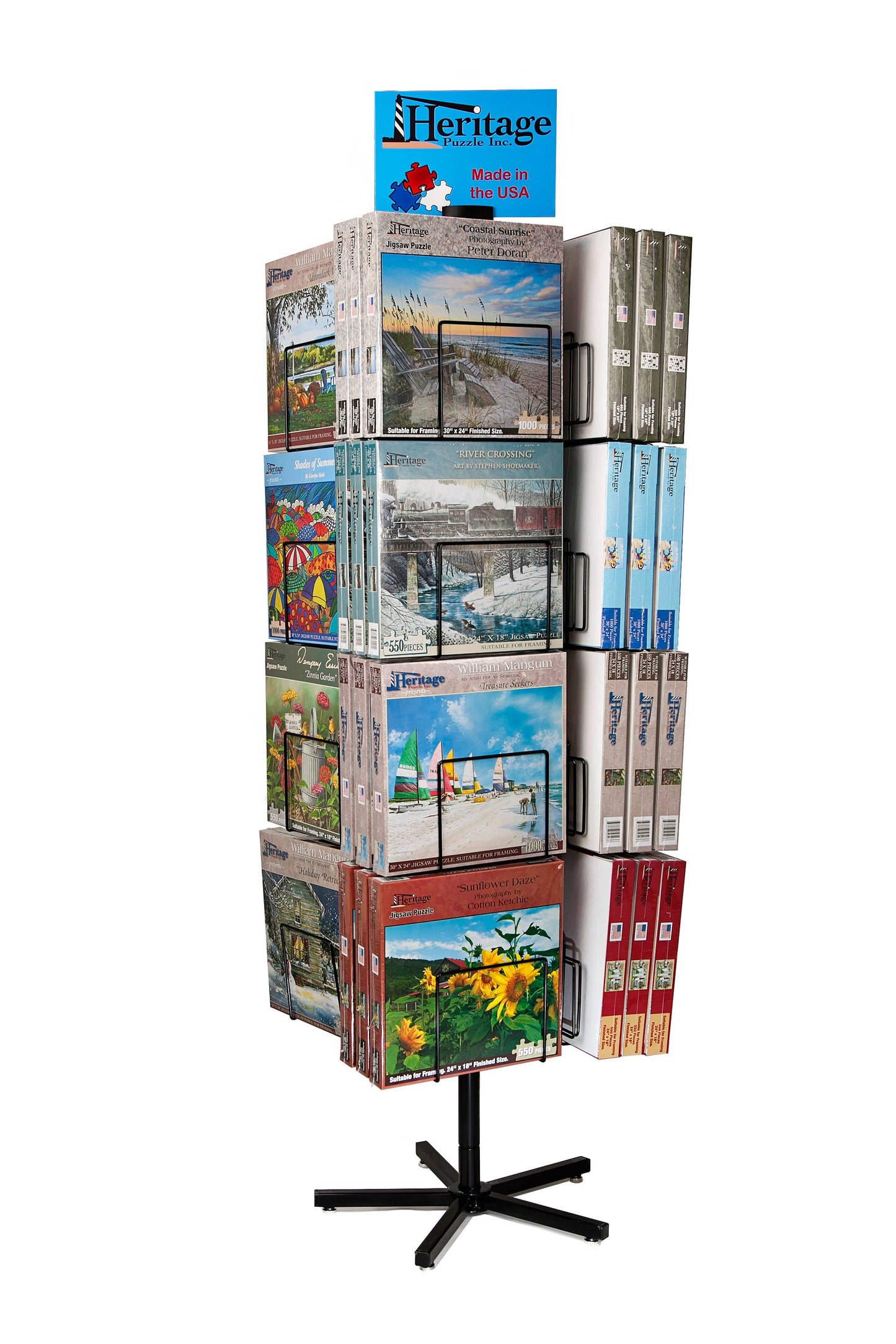 48 Puzzle Spinning Display Rack