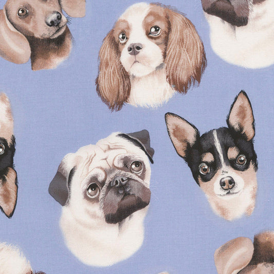 Dog Heads (Blue)