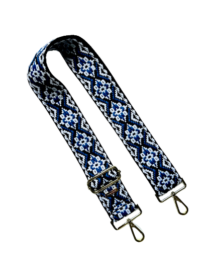 Premium Aztec Diamond Guitar Purse Strap - 9 Colors