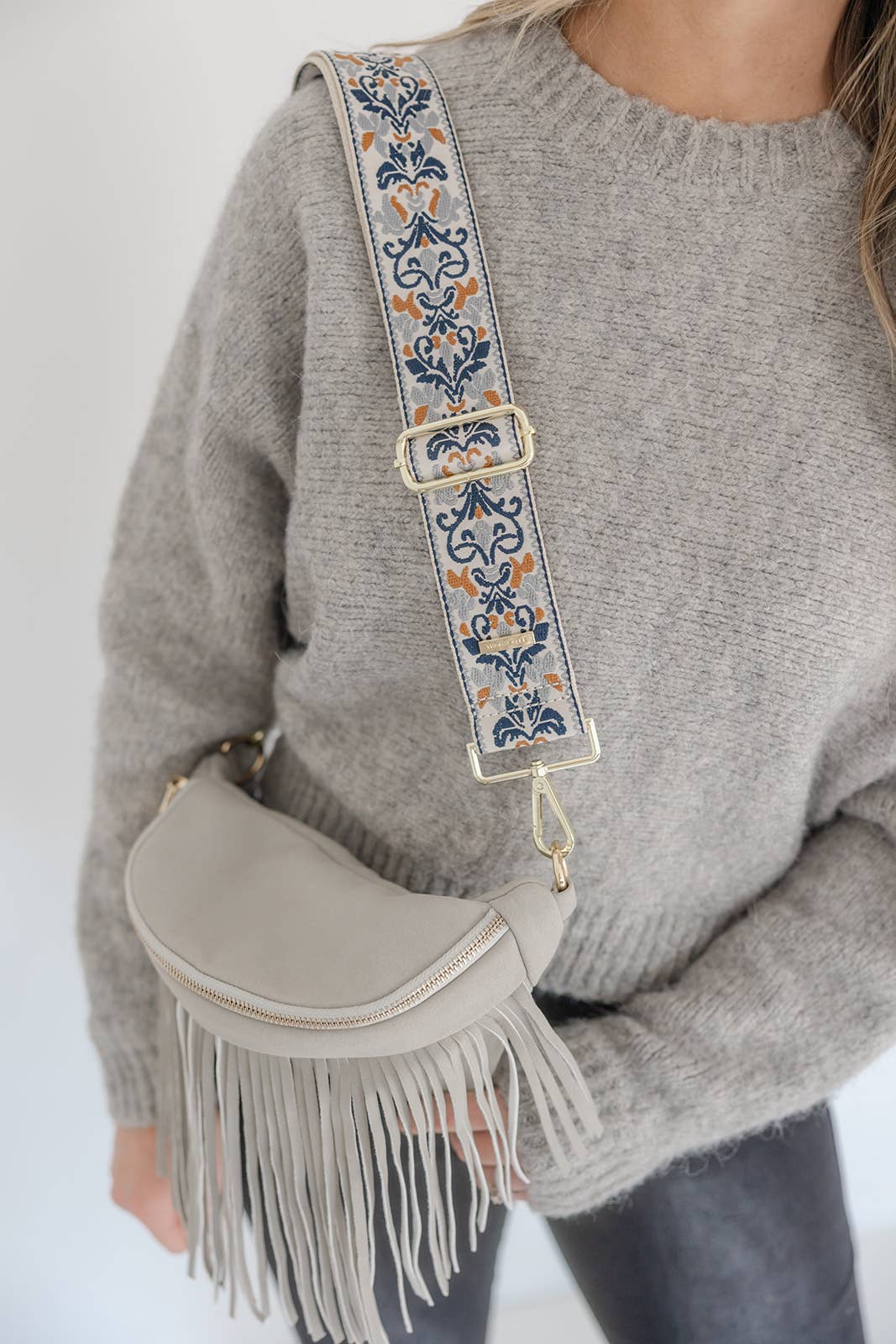 Premium Boho Embroidered Guitar Bag Straps - 10 Colors