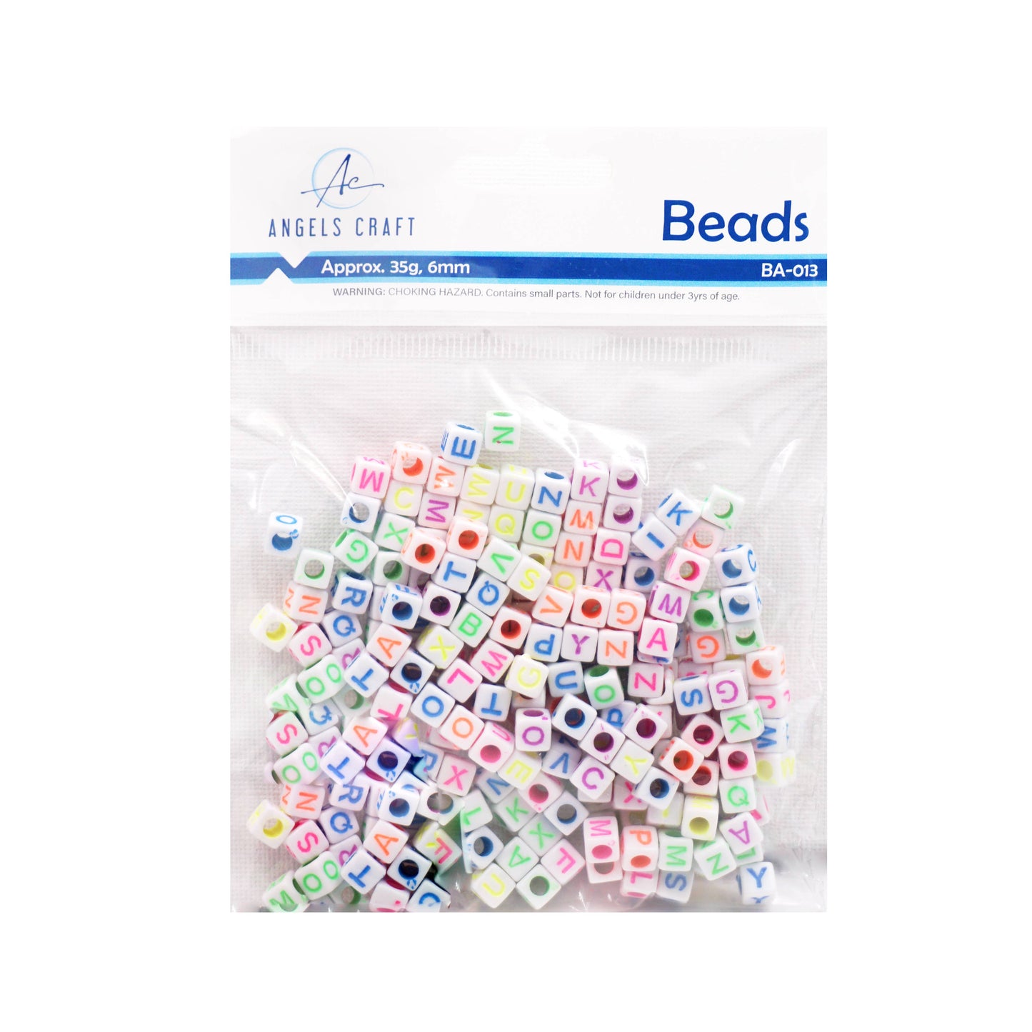 Alphabet Beads - Cube Shape (4 colors available)