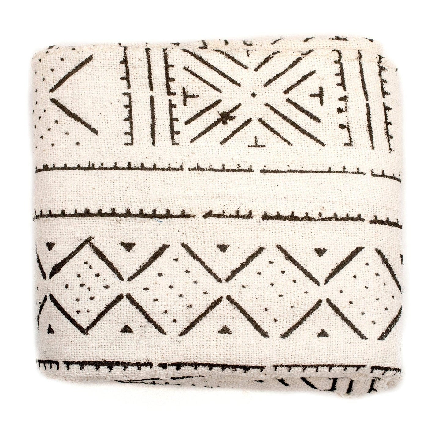 White Bogolan Mali Mud Cloth (Tonka Design)