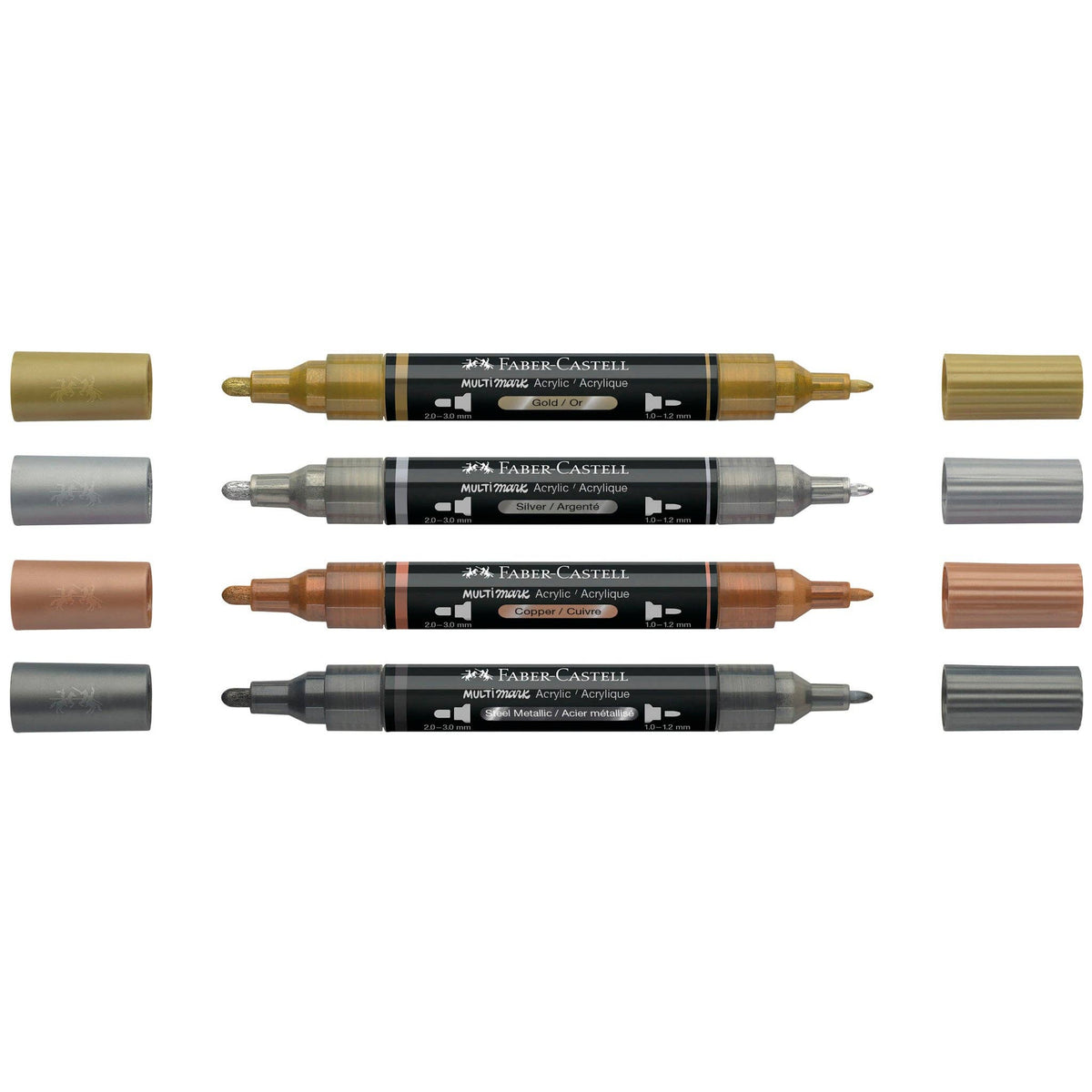 Multimark Acrylic Paint Markers - 4ct Metallic