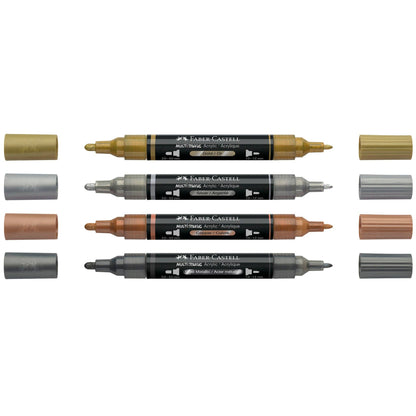 Multimark Acrylic Paint Markers - 4ct Metallic