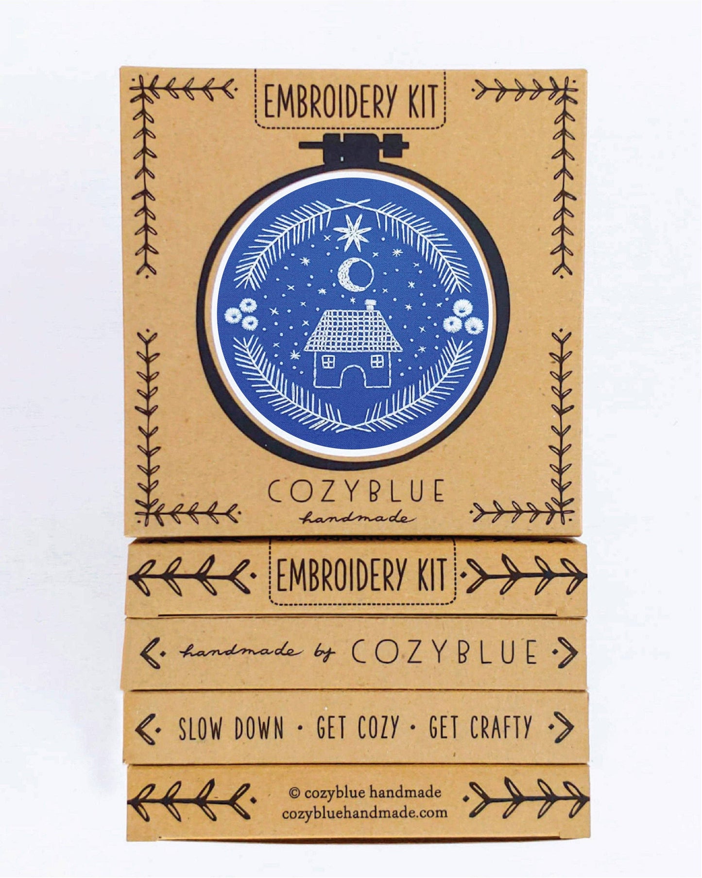 Holiday home embroidery kit
