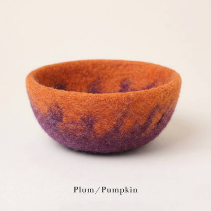 Felt Bowl - Small Ombre | Wool Yarn Bowl | Knitting Bowl