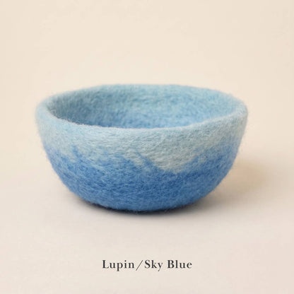 Felt Bowl - Small Ombre | Wool Yarn Bowl | Knitting Bowl