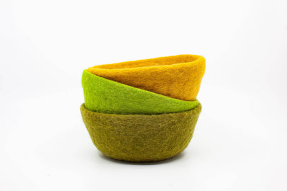 Felt Bowl Pastels-Small | Wool Felt Bowl | Yarn Holder Bowl
