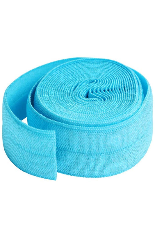 Fold Over Elastic 2yd Parrot blue