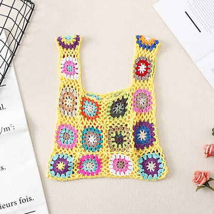 Vintage Handmade Crochet Bag - Exquisite Handcrafted Handbag