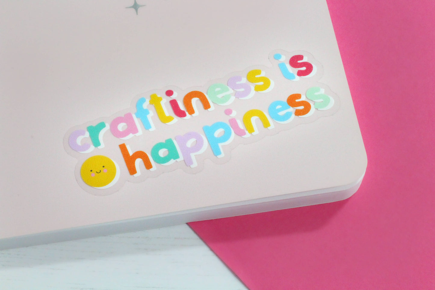 Craftiness is Happiness Sticker