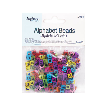 Alphabet Beads - Cube Shape (4 colors available)