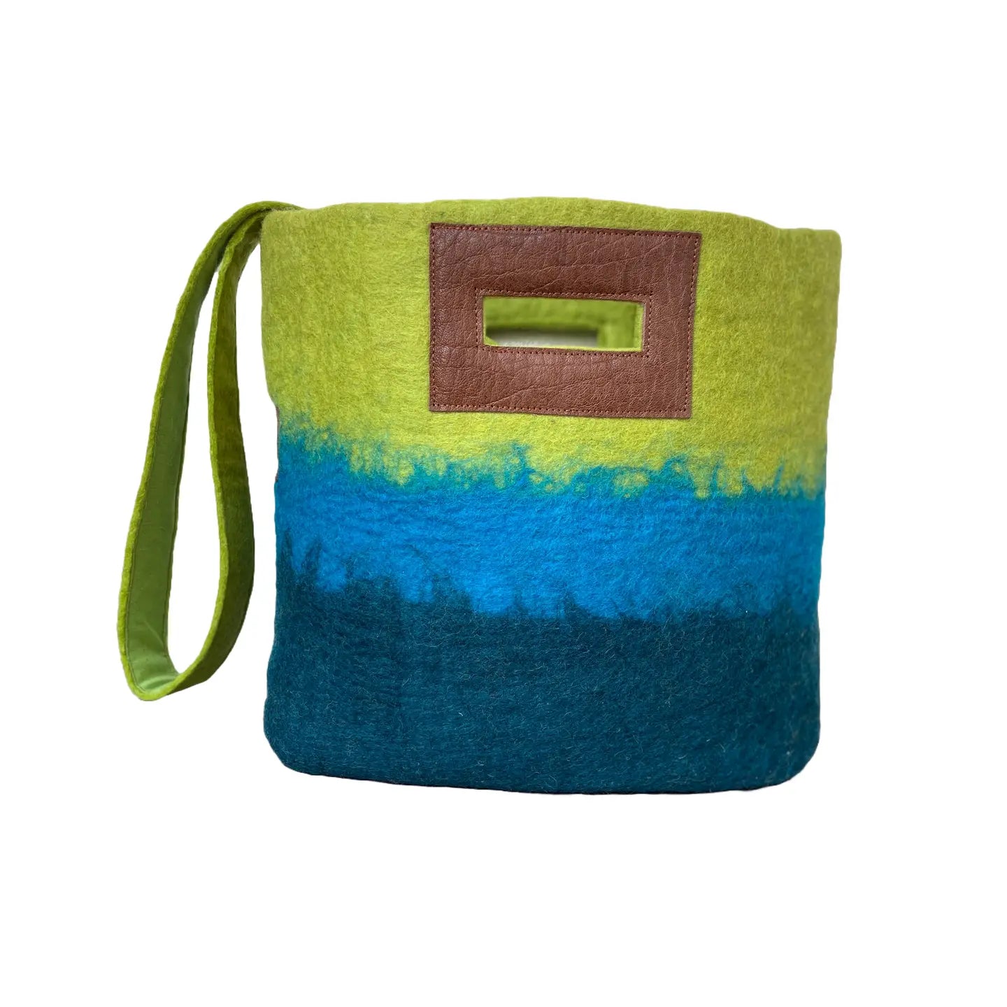 Ombre Felted Wool Tote