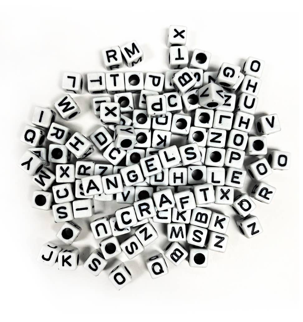 Alphabet Beads - Cube Shape (4 colors available)