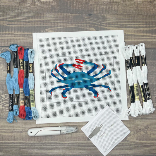 Blue Crab Needlepoint Kit